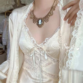 Silk Coquette Strap Dress